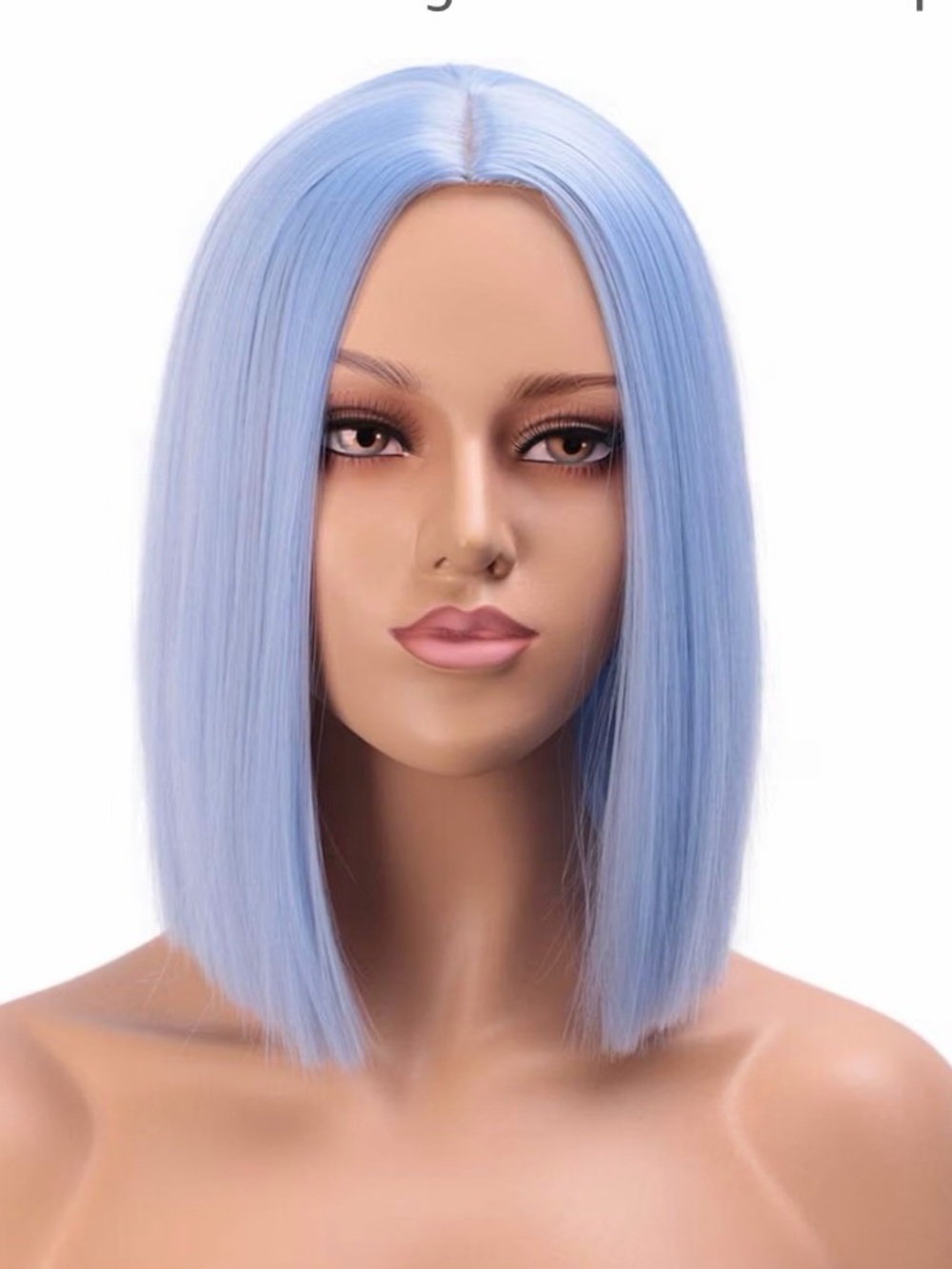 Light Blue Straight Bob Wig - Women Hair